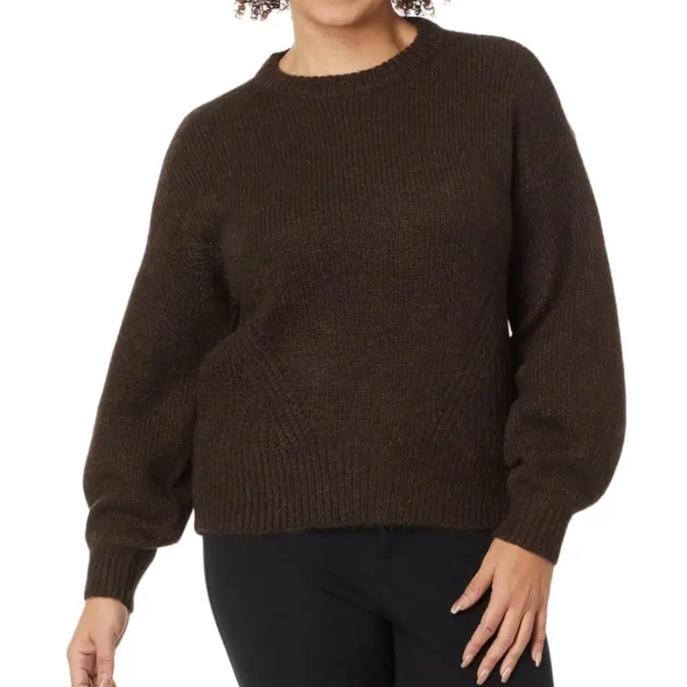 NWT Madewell plus wool blend wedge sweater brown 2X
